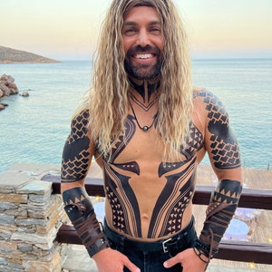 Aquaman Temporary Tattoos for Cosplayers Custom Made - Etsy